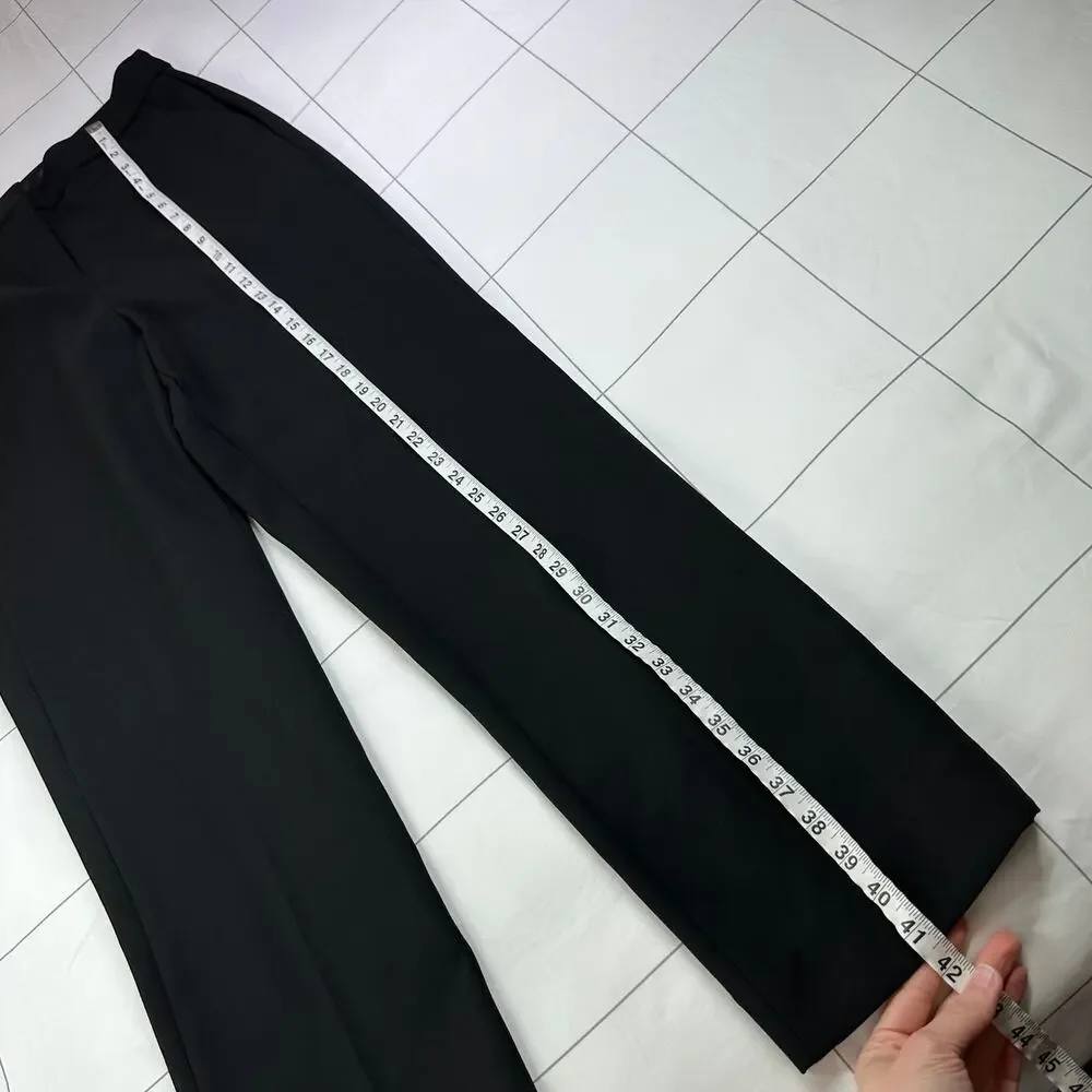 J. Crew Pants Womens 10 Tall Black Kate Straight Leg Four Season Stretch Classic